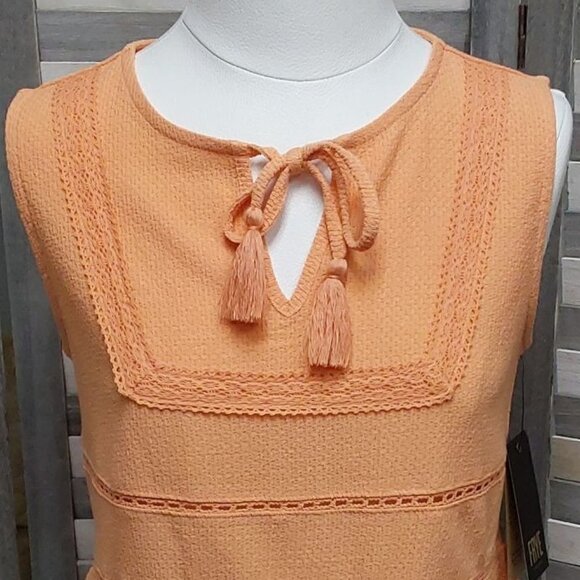 Peplum Lace Trim Tank | Frye | Large - Picture 4 of 11